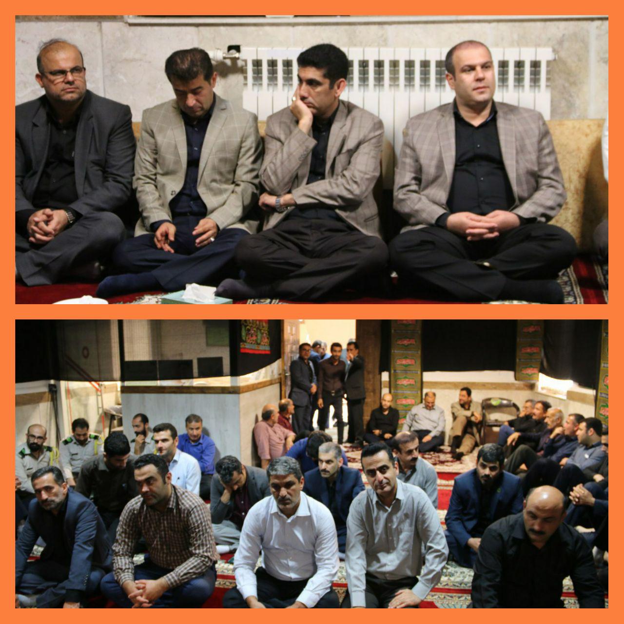 مراسم عزاداری امام حسین(ع) در شهرداری لاهیجان برگزار شد